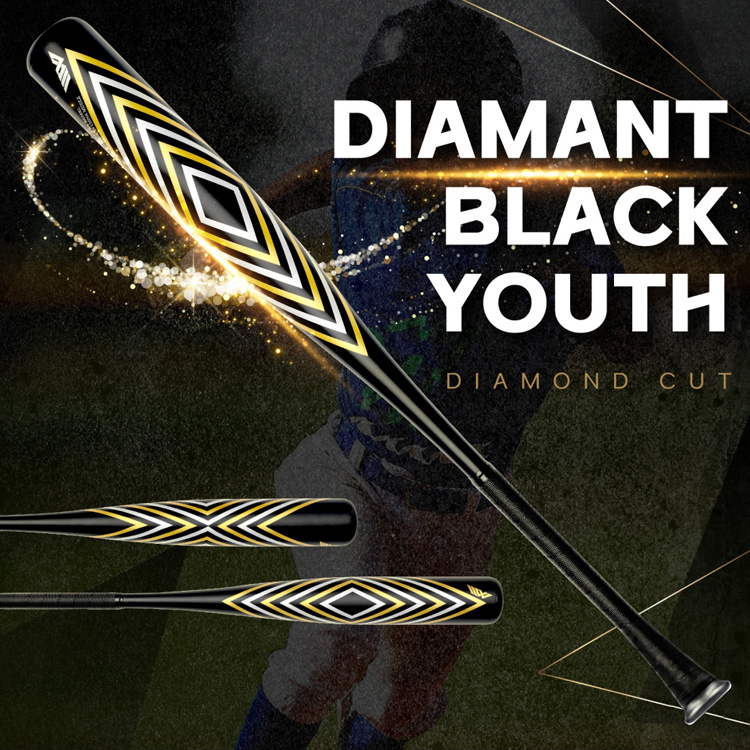 [디아멍 블랙] 와니엘 유소년 알루미늄배트 (-8) 1.21KBN 인증