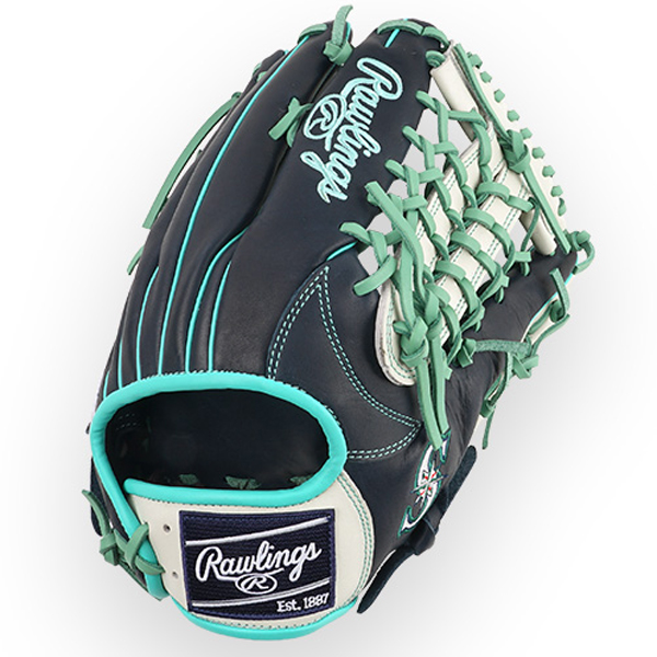 [GHW5GMX Y70-4V-SEA] Rawlings 게이머 XLE 외야 (검+백+민트) 13인치