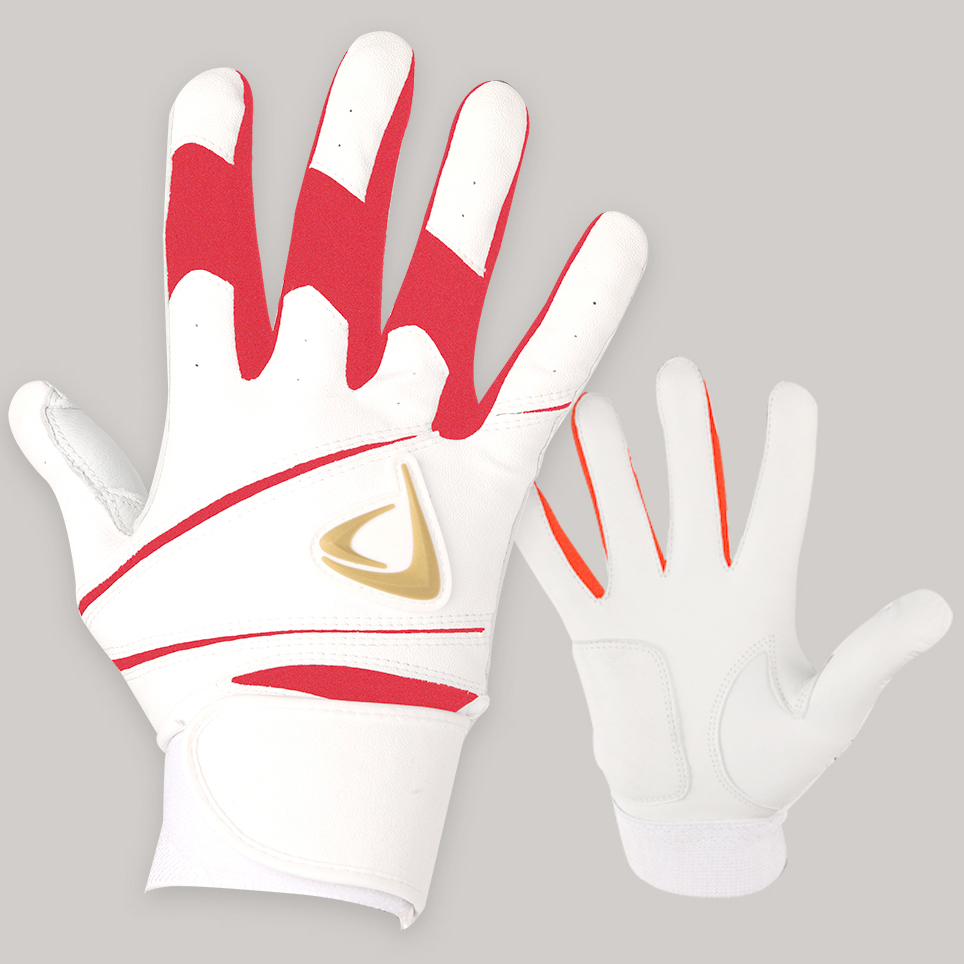 아곤 고트스킨 배팅장갑 (백+적)