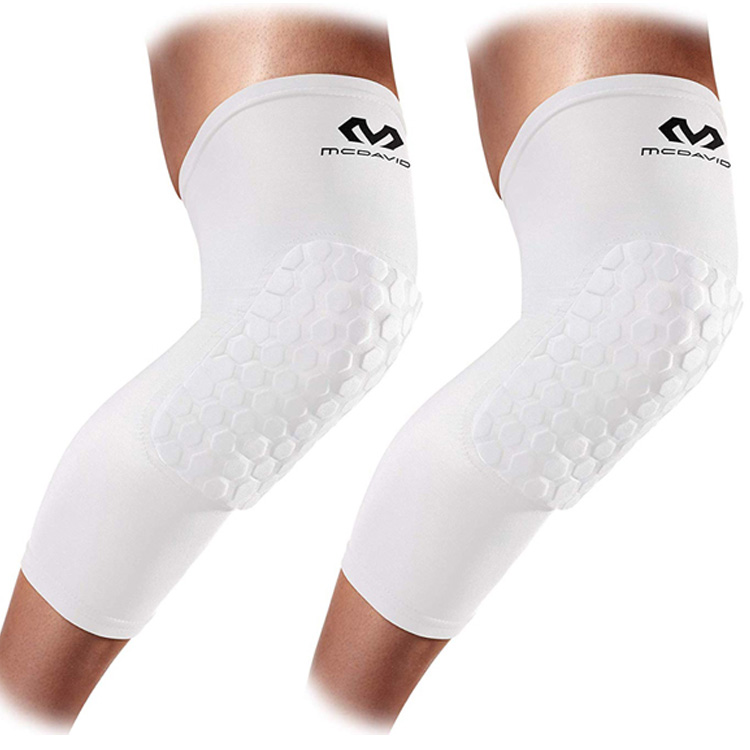 [6446R] 맥데이비드 헥스패드 익스텐디드 무릎보호대 (백색) 2개입