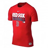 [580705] 나이키 MLB 드라이핏 코튼 그래픽 보스턴레드삭스 티셔츠 (적색)