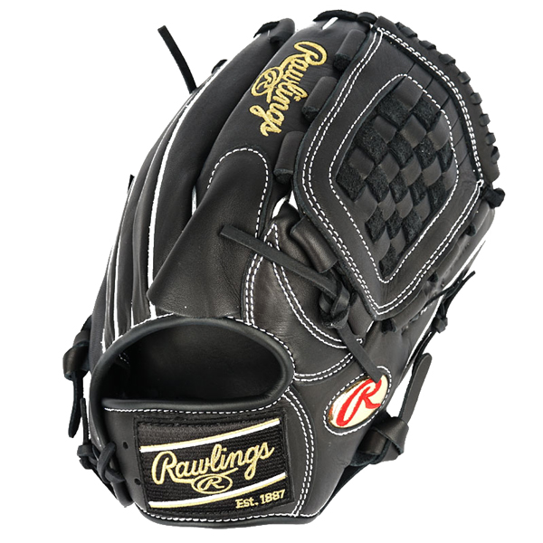 [GKW8HD56L-3] Rawlings HOH 올라운드/투수 바둑판웹 (검정) 12인치