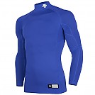 [S7221ZPC01] 데상트 절개 하프넥 긴팔 스판언더 (청색)